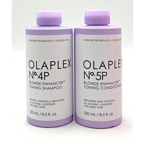 Olaplex No. 4P & No. 5P Blonde Enhancer Toning Shampoo & Conditioner 8.5 oz Duo